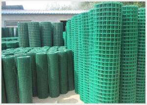 China plant 15.9mm Green Vinyl Coated Welded Wire Fencing Rolls factory