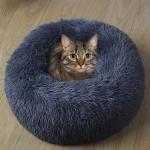 Cushion Polypropylene Plush Round 300g Cat Nest Basket
