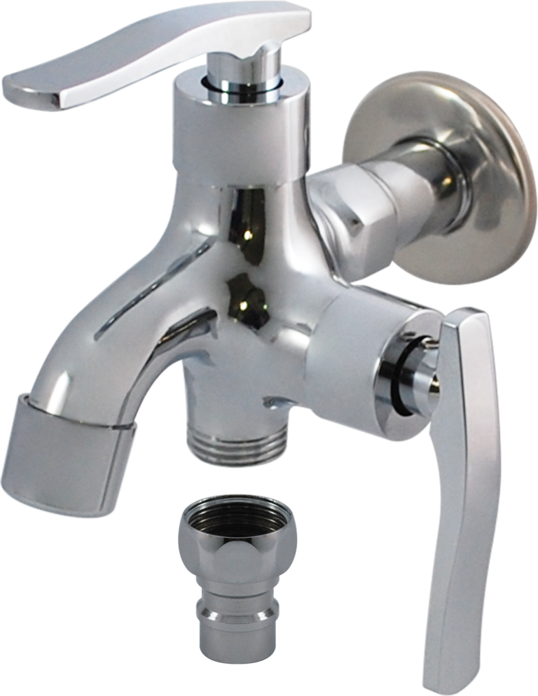 Modern Double Outlet Down Kitchen Mixer Sink Faucets ForWashing Machine Basin