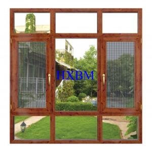 China German Style Timber Doors And Windows , 68mm Frame Wood Casement Windows Good heat insulation factory