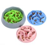 Non Automatic Pet Slow Feeder Bowl Collapsible Silicone Cat Slow Feeder