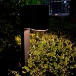 Curving Decorative Solar Pathway Bollard Light 5V 1.5W IP65 Waterproof