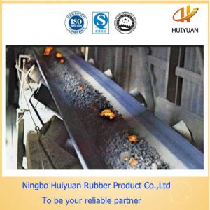 China High Temperature Resistant Rubber Conveyor Belt suitable for cement metallurgical and steel industry on sale