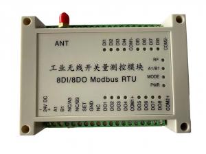 China 8DI8DO Wireless I O Controller AGV Modbus RTU 2km Remote Control Module on sale
