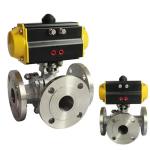 Standard Pneumatic WCB Carbon Steel dn50 pn16 Flanged Ball Valve for Customized