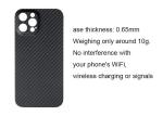 Super Slim Full Cover iPhone 12 Pro Aramid Phone Case Carbon Fiber Cover