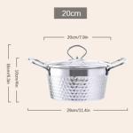Amazon Hot Selling Silver Flat Bottom Soup Pot Stainless Steel Stock Pot
