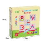 Nail Board Puzzle Montessori Geometric Wooden Early Toy Toy Jigsaw Board Game