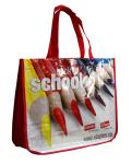 Customized PP Woven Shopping Bags 75gsm Shining Coat recycle Shining Coated