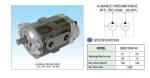 SBS140 R-2B Original Handok Pilot Pump Double Hydraulic Gear Pump