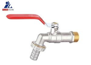 China Nickel Plated Brass Bibcock Valve 1.6 Mpa Garden Hose Valve factory