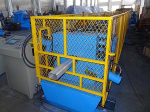 China Hydraulic Cutting Type Downspout Roll Forming Machine For Square Shape Down Pipes factory