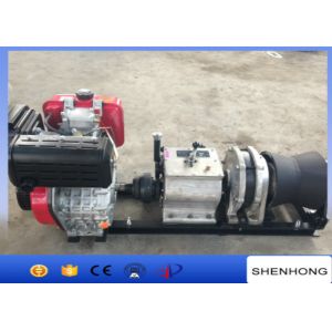50KN Fast Speed Cable Pulling Winch Air Cooled Diesel Enginen By Shaft
