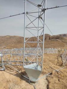 China 42m Steel Tubular Communication Guyed Wire Tower factory