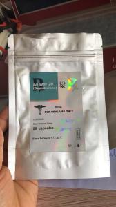 China Oral Clenbuterol Pill Bag Labels Glossy PVC With Cuztomized Design factory