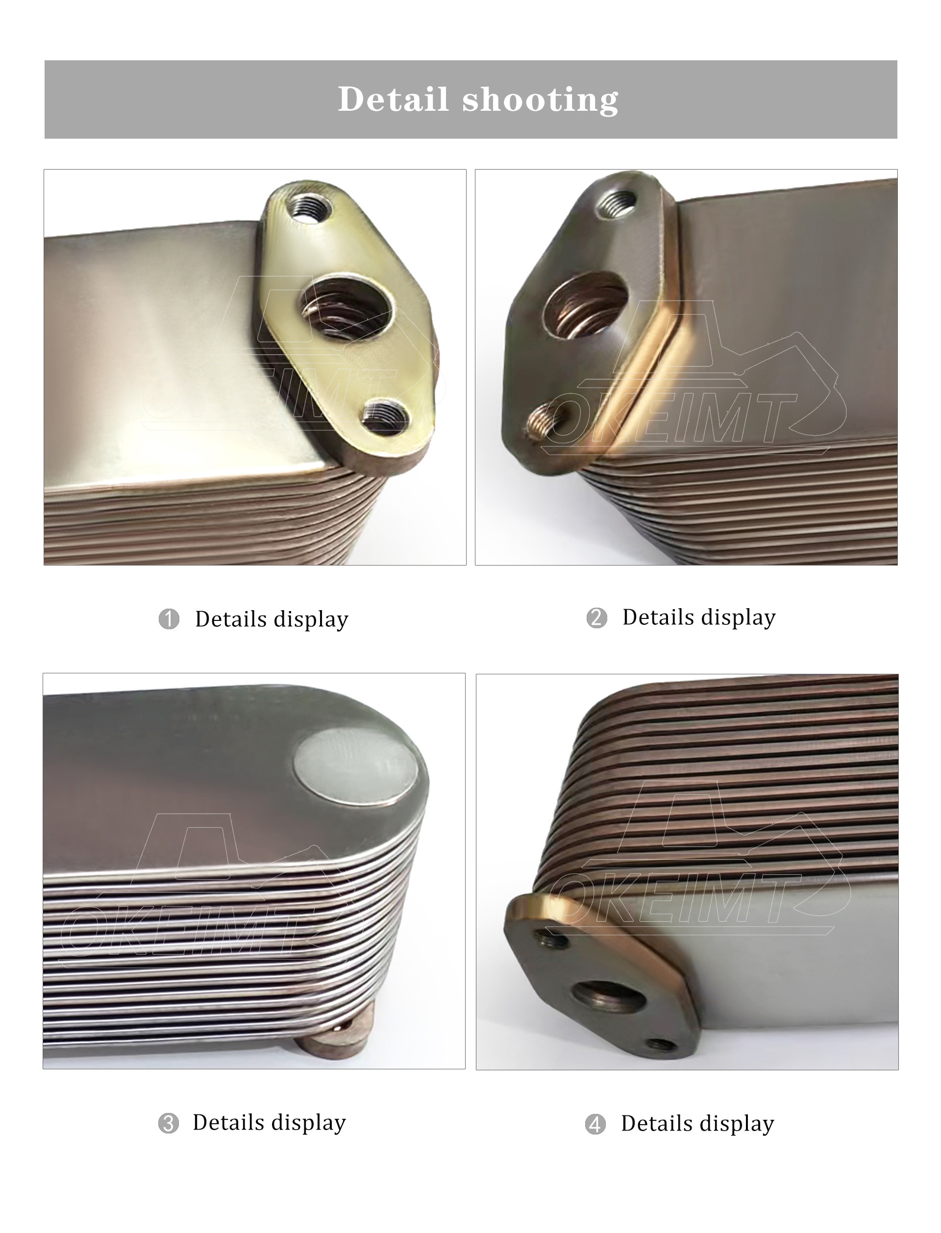 6D140-15P Engine Oil Cooler HM350 HM400 SAA6D140E WA500 6261612110