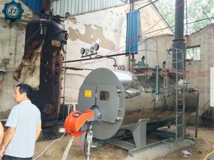 China Automatic Skid-Mounted Type Gas Fired Steam Boiler For Edible Oil Pressing/Milling Plant factory