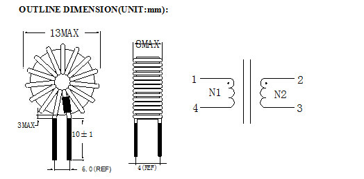 High Stored Energy Power Inductor Coil Low Temperature Rise Nice Filter CE