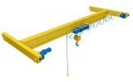 5 Ton Single Beam Bridge Crane Radio Remote Control Oem / Odm Available