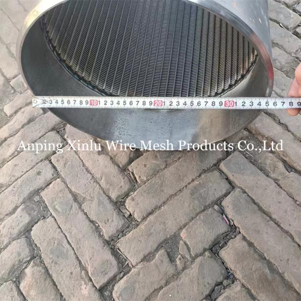 Diameter 426mm No Magnetic Tri-Wire Wrapped Johnson Water Well Screen Pipe With Anti-Corrosion For Tube Well Filtration