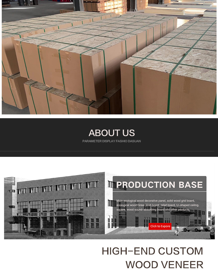 Water Ripple Panel New Design 1220*2440*5/8mm Flame Retardant Bamboo Charcoal Wood Eco-Friendly Square PVC Coated Water Ripple Panel Bamboo Fiber Wall