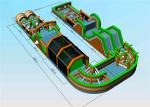 Amusement Park Commercial Inflatable Bounce House Tunnel Shaped Design Reliable