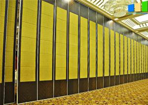 China Fabric Or Leather Cover Surfaces Sliding Partition Walls Room Divider For Hotel factory