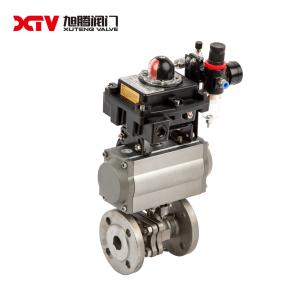 China Water Industrial Usage Carbon Steel High Platform Flanged Floating Ball Valve GB PN64-100 factory