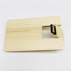 China Customized Branding Wooden Card USB flash Drives 16Gb for Promo gifts factory