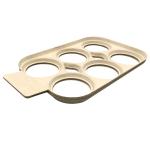 Cosmetic Bamboo Paper Tray , Coffee Tray Holder Thermoformed Packaging Trays