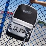 New nylon monogram printed backpack fashion trend European and American style