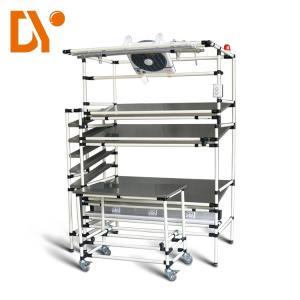 China Movable Assembly Workbench DY169 , Steel Assembly Table For Lean Products factory