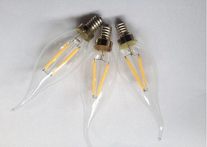 Indoor Lighting Led Filament Lamp With Tail Glass Body Material Ac220 - 240v