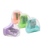 Silk Printing Fish Pencil Sharpener Trasperant Lid