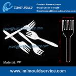 PP White 6 inch Disposable plastic fork for Western food/ fruit cake moulding