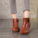 S079 Martin boots women short boots retro handmade leather fashion flat leather
