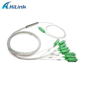 China 1x8 Optical Fiber PLC Splitter Low PDL With SC APC Connectors factory