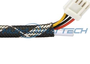 China Abrasion Resistant Flame Retardant Cable Sleeve Hot Knife Cutting For Protecting Wires factory