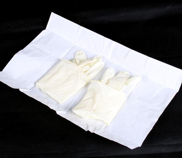 Protective Medical Sterile Examination Gloves Latex Material Micro Textured