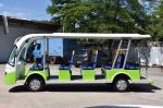 Aluminum Alloy Column Electric Shuttle Bus With 14 comfortable bus seats
