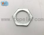 20MM / 25MM / 32MM BS Standard Conduit Pipe Fittings Of Steel Hexagon Locknut