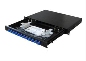 China FTTB Lc Fiber Coupler For Telecom , 1U 12 Port Fiber Optic Coupler Splitter factory