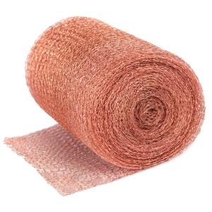China 98% Porosity Pure Copper Mesh Roll Pest Proof Barrier For Home Garden factory