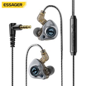 China ESSAGER S25 Detachable In Ear Type C 3.5mm Gaming Wired Earphone With Mic on sale