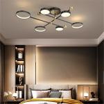 Residential Spray Paint Sand Black LED Ceiling Light 6500k Cri80