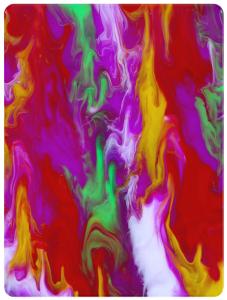 China Fashion Red Blue Oil Painting Pattern Acrylic Sheet 1/8 inch For Decoration factory