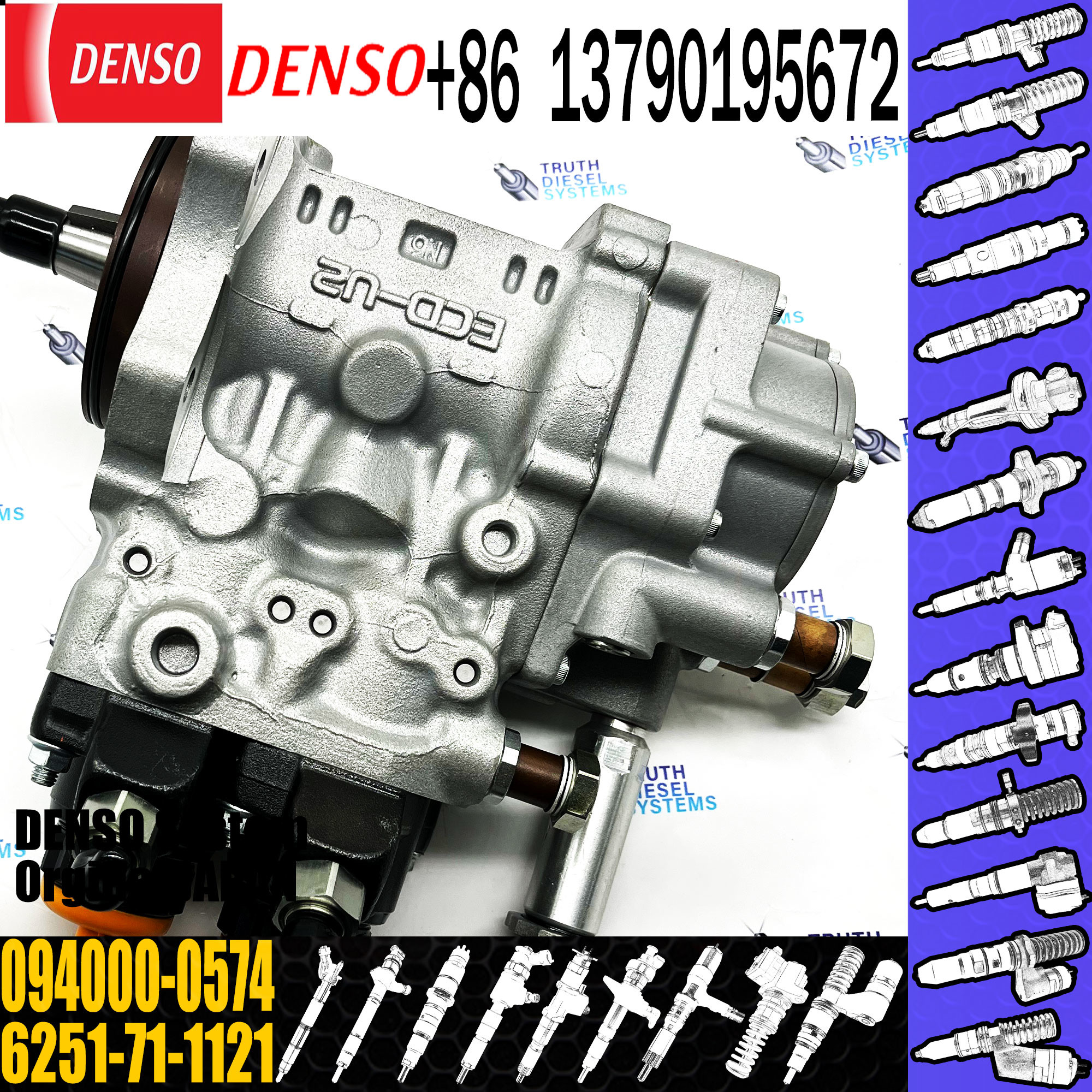 Genuine Diesel Fuel Injection Pump 6261-71-1111 094000-0574
