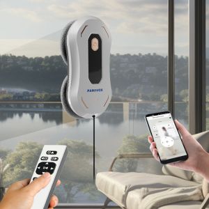 Language English 65dB Wireless Robot Window Cleaner 3 Mins/M2 Electric Window