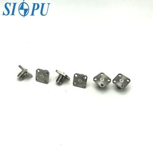 SMA Female RF Coaxial Connector – Slotted, Flange Mount Socket