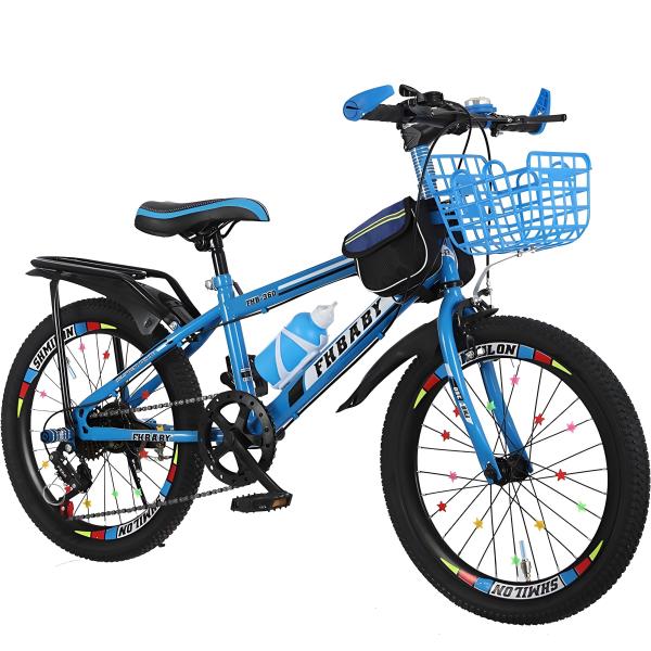 12 14 16 18 20 Inch Steel Frame Blue Caliper Brake Boys Girls Sports Bike For